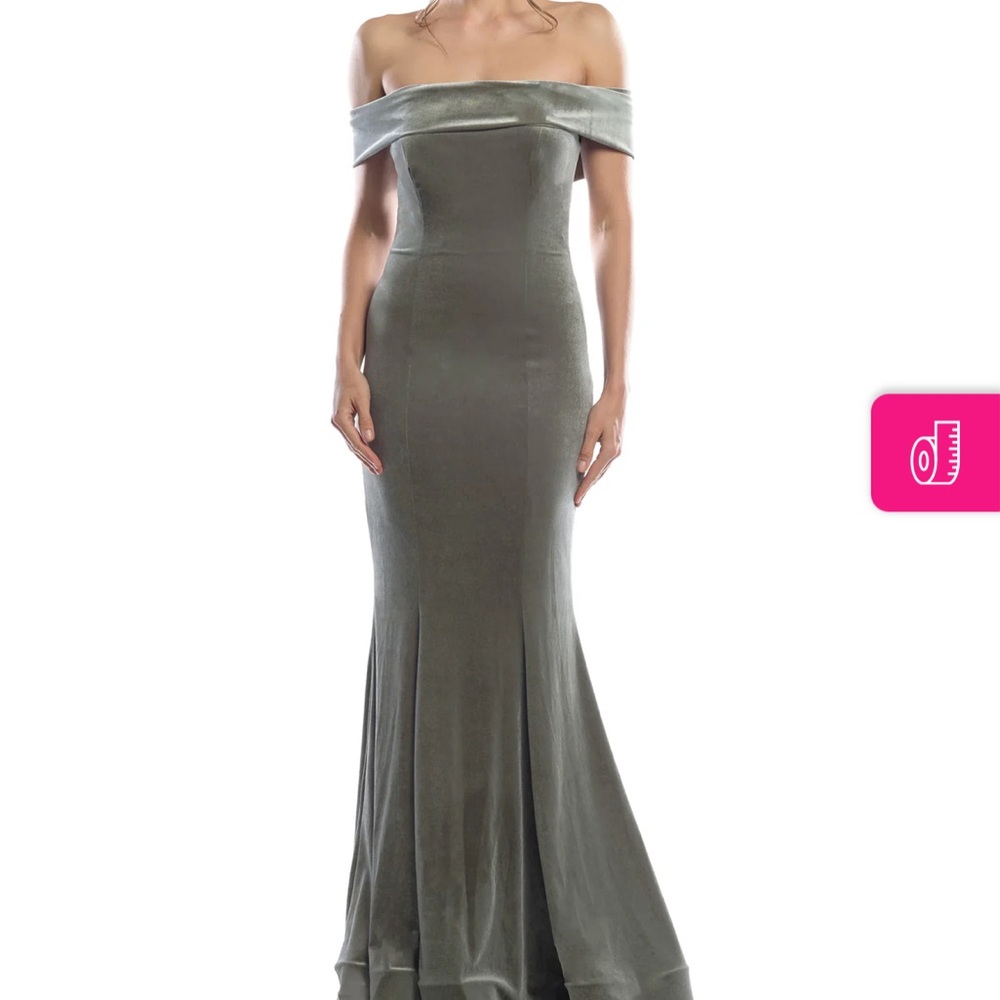 Bari Jay Strapless Velvet Dress